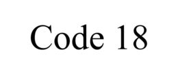 CODE 18 trademark