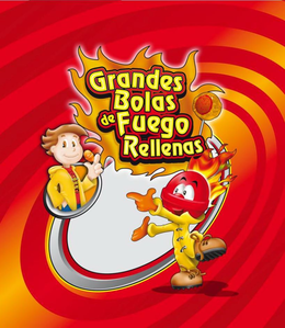 GRANDES BOLAS DE FUEGO RELLENAS trademark