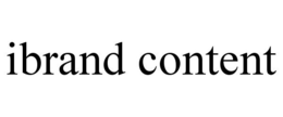 IBRAND CONTENT trademark