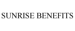 SUNRISE BENEFITS trademark
