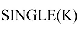SINGLE(K) trademark
