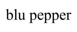 BLU PEPPER trademark