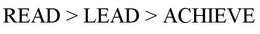 READ > LEAD > ACHIEVE trademark