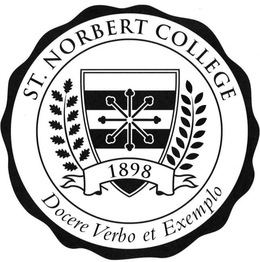 ST. NORBERT COLLEGE 1898 DOCERE VERBO ET EXEMPLO trademark