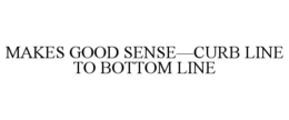MAKES GOOD SENSE-CURB LINE TO BOTTOM LINE trademark