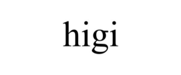 HIGI trademark