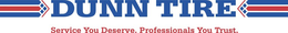 DUNN TIRE SERVICE YOU DESERVE. PROFESSIONALS YOU TRUST. trademark