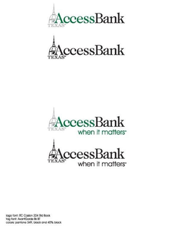 ACCESSBANK TEXAS WHEN IT MATTERS trademark