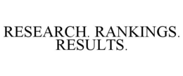 RESEARCH. RANKINGS. RESULTS. trademark