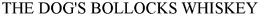 THE DOG'S BOLLOCKS WHISKEY trademark