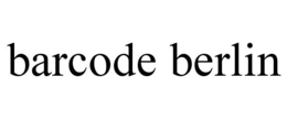 BARCODE BERLIN trademark
