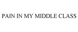 PAIN IN MY MIDDLE CLASS trademark