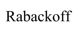 RABACKOFF trademark