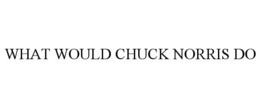 WHAT WOULD CHUCK NORRIS DO trademark