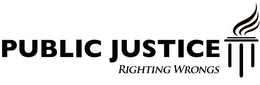 PUBLIC JUSTICE RIGHTING WRONGS trademark