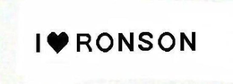 I RONSON trademark