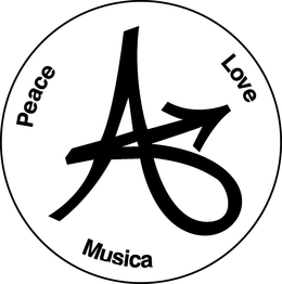 PEACE LOVE & MUSICA trademark