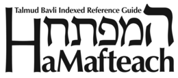 HAMAFTEACH TALMUD BAVLI INDEXED REFERENCE GUIDE trademark