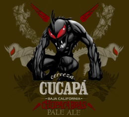 CERVEZA CUCAPÁ BAJA CALIFORNIA CHUPACABRAS PALE ALE trademark