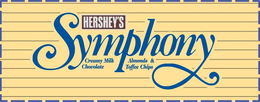 HERSHEY'S SYMPHONY CREAMY MILK CHOCOLATE ALMOND & TOFFEE CHIPS trademark