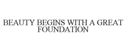 BEAUTY BEGINS WITH A GREAT FOUNDATION trademark