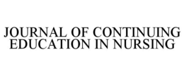 JOURNAL OF CONTINUING EDUCATION IN NURSING trademark