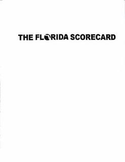 THE FLORIDA SCORECARD trademark