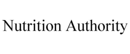 NUTRITION AUTHORITY trademark