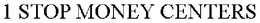 1 STOP MONEY CENTERS trademark