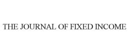 THE JOURNAL OF FIXED INCOME trademark