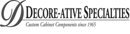 D DECORE-ATIVE SPECIALTIES CUSTOM CABINET COMPONENTS SINCE 1965 trademark