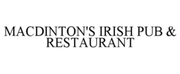 MACDINTON'S IRISH PUB & RESTAURANT trademark