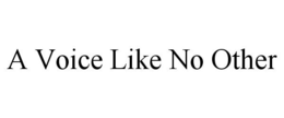 A VOICE LIKE NO OTHER trademark