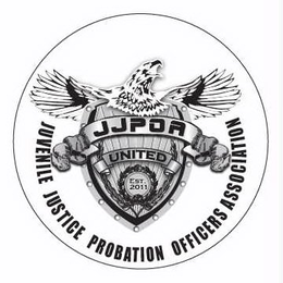 JJPOA UNITED EST. 2011 JUVENILE JUSTICE PROBATION OFFICERS ASSOCIATION trademark