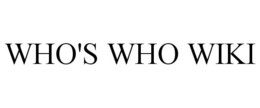 WHO'S WHO WIKI trademark