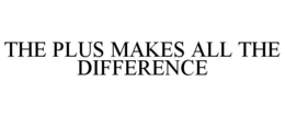 THE PLUS MAKES ALL THE DIFFERENCE trademark