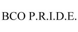 BCO P.R.I.D.E. trademark