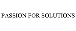 PASSION FOR SOLUTIONS trademark