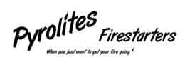 PYROLITES FIRESTARTERS WHEN YOU JUST WANT TO GET YOUR FIRE GOING! trademark