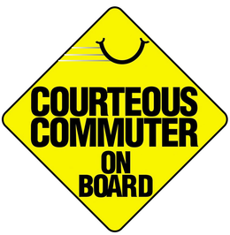 COURTEOUS COMMUTER ON BOARD trademark