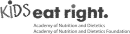 KIDS EAT RIGHT. ACADEMY OF NUTRITION AND DIETETICS ACADEMY OF NUTRITION AND DIETETICS FOUNDATION trademark