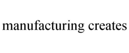 MANUFACTURING CREATES trademark