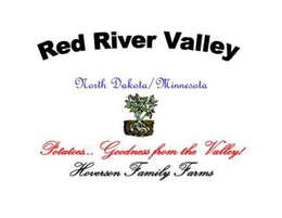RED RIVER VALL NORTH DAKOTA/MINNESOTA POTATOES GOODNESS FROM THE VALLEY HOVERSON FAMILY FARMS trademark