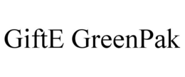 GIFTE GREENPAK trademark