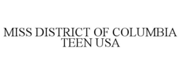 MISS DISTRICT OF COLUMBIA TEEN USA trademark