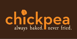 CHICKPEA ALWAYS BAKED. NEVER FRIED. trademark