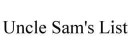 UNCLE SAM'S LIST trademark