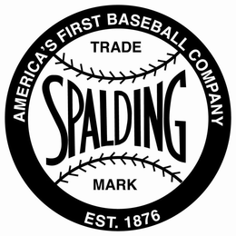 AMERICA'S FIRST BASEBALL COMPANY SPALDING TRADE MARK EST. 1876 trademark