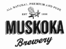 ALL NATURAL, PREMIUM AND PURE EST 1996 MUSKOKA BREWERY trademark