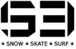 S3 SNOW SKATE SURF trademark